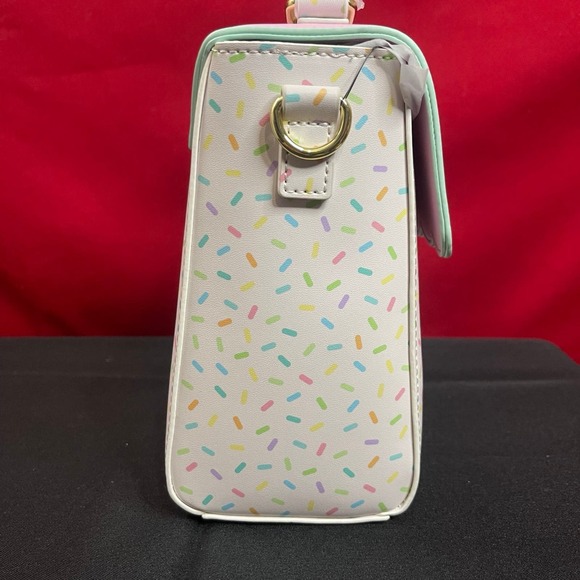 LOUNGEFLY X Pokemon Ice Cream Friends Eevee, Pikachu Scallop Crossbody Bag - Picture 3 of 4